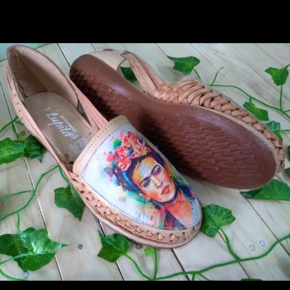 Frida Kalho natural Leather Sandal - Picture 3 of 4